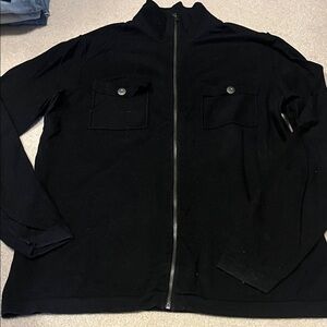 Gap black zip up sweater